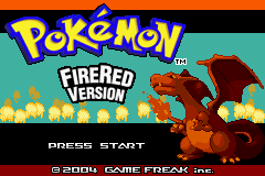 Pokemon Moemon (Fire Red) Title Screen
